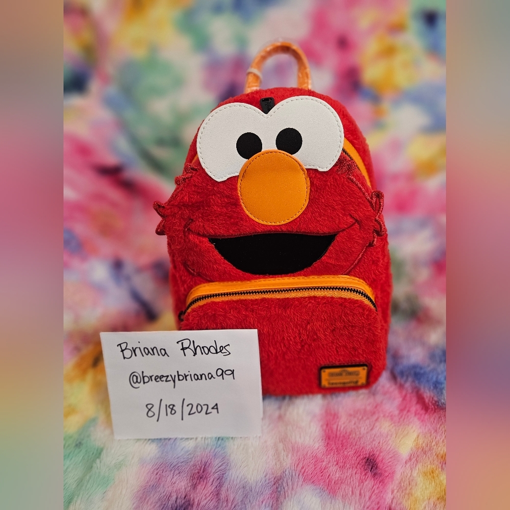 NWT Sesame Street Elmo Loungefly Mini Backpack Seaworld Exclusive